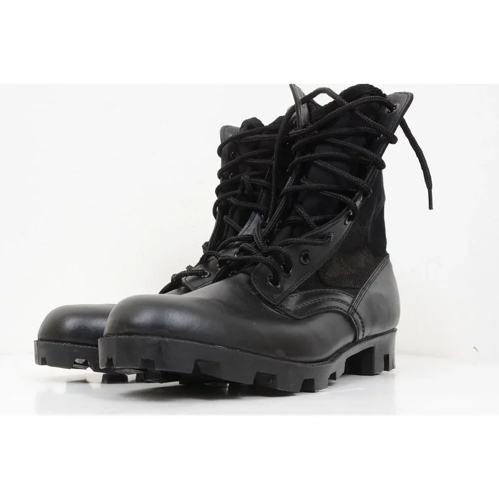 New Jungle Combat Boots Men's 12R Tactical Lace Up Military Work‎ Boots Vegan